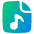 Audio File Icon from Plump Gradient Set