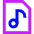 Audio File Icon from Sharp Neon Set