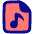 Audio File Icon from Plump Pop Set
