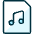 Audio File Icon from Ultimate Duotone - Free Set