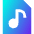 Audio File Icon from Sharp Gradient Set