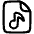 Audio File Icon from Plump Line Set