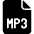 Audio File Mp 3 Icon from Ultimate Bold - Free Set