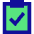 Clipboard Check Icon from Sharp Pop Set