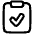 Clipboard Check Icon from Plump Line Set