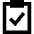 Clipboard Check Icon from Sharp Remix Set