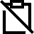 Clipboard Content Paste Off Icon from Sharp Line Set