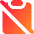 Clipboard Content Paste Off Icon from Core Gradient Set