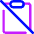 Clipboard Content Paste Off Icon from Core Neon Set