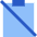 Clipboard Content Paste Off Icon from Sharp Flat Set