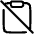 Clipboard Content Paste Off Icon from Plump Line Set