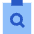 Clipboard Content Paste Search Icon from Sharp Flat Set