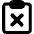 Clipboard Delete Icon from Core Remix Set