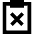 Clipboard Delete Icon from Sharp Remix Set