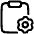 Clipboard Preferences Gear Icon from Plump Line Set