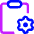 Clipboard Preferences Gear Icon from Core Neon Set