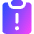 Clipboard Task Alert Icon from Core Gradient Set