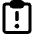 Clipboard Task Alert Icon from Core Remix Set