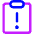 Clipboard Task Alert Icon from Core Neon Set