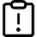 Clipboard Task Alert Icon from Core Line Set