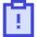 Clipboard Task Alert Icon from Sharp Duo Set