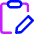 Clipboard Task Note Edit Icon from Core Neon Set
