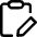 Clipboard Task Note Edit Icon from Core Line Set