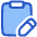 Clipboard Task Note Edit Icon from Plump Duo Set