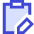 Clipboard Task Note Edit Icon from Sharp Duo Set
