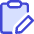 Clipboard Task Note Edit Icon from Core Duo Set