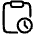 Clipboard Task Pending Action Icon from Plump Line Set