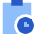 Clipboard Task Pending Action Icon from Sharp Flat Set