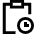 Clipboard Task Pending Action Icon from Sharp Line Set