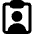 Clipboard Task Person In Charge Icon from Core Remix Set