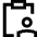 Clipboard Task Person In Charge Icon from Sharp Line Set