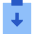 Clipboard Task Returned Icon from Sharp Flat Set