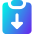 Clipboard Task Returned Icon from Core Gradient Set