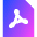 Convert PDF 2 Icon from Sharp Gradient Set