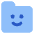 Cute Folder Emoji Happy Icon from Core Flat Set