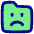 Cute Folder Emoji Sad Icon from Plump Pop Set