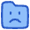 Cute Folder Emoji Sad Icon from Plump Duo Set