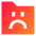 Cute Folder Emoji Sad Icon from Sharp Gradient Set