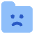 Cute Folder Emoji Sad Icon from Core Flat Set