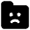 Cute Folder Emoji Sad Icon from Core Solid Set