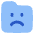 Cute Folder Emoji Sad Icon from Plump Flat Set