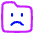 Cute Folder Emoji Sad Icon from Plump Neon Set