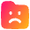Cute Folder Emoji Sad Icon from Plump Gradient Set