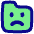 Cute Folder Emoji Sad Icon from Flex Pop Set