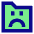 Cute Folder Emoji Sad Icon from Sharp Pop Set