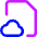 Document File Cloud Online Backup Icon from Core Neon Set
